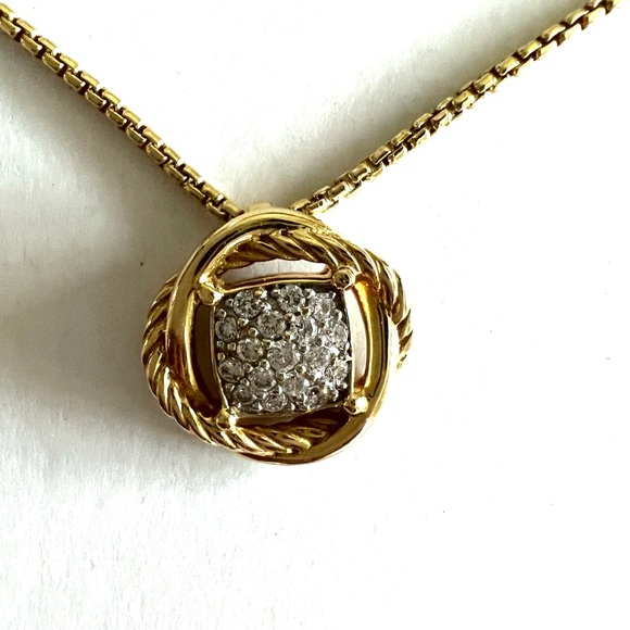 David Yurman: 18K Yellow Gold Diamond 7mm - Picture 2 of 5